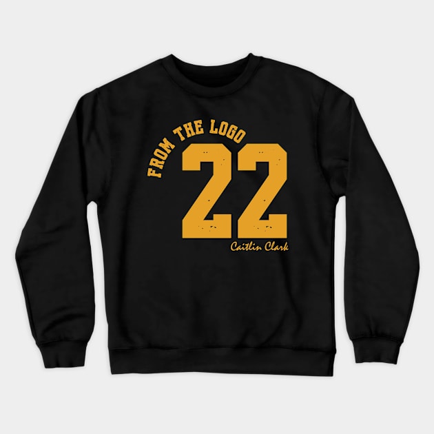 From The Logo 22 Caitlin Clark Crewneck Sweatshirt by Palette Harbor